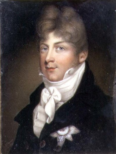 Retrato en miniatura de Augusto, Duque de Sussex de Samuel John Stump