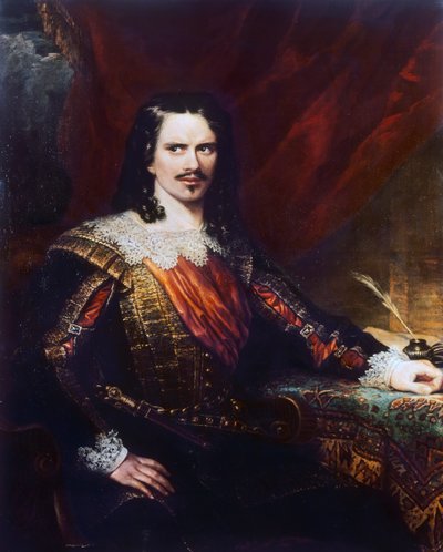 Retrato de Charles John Kean (1811-1868), director y director de teatro inglés, pintura de Samuel John Stump (fallecido en 1863) óleo sobre lienzo de Samuel John Stump