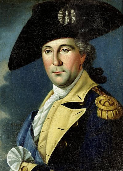 Retrato de George Washington en el uniforme de un general americano de Samuel King