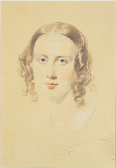 Primer retrato de Catherine Dickens, 1838 de Samuel Laurence