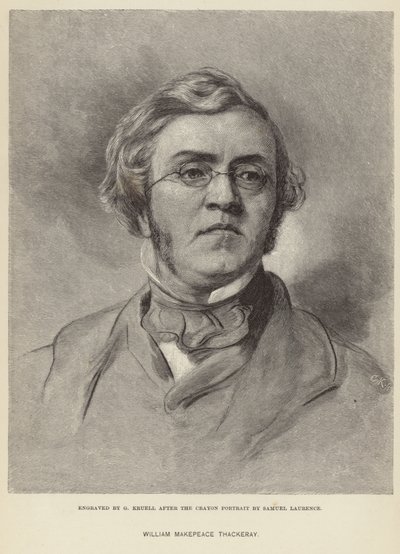 Retrato de William Makepeace Thackeray de Samuel Laurence