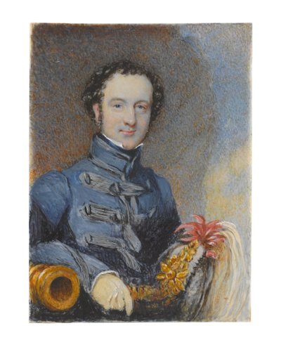 Capitán William Siborne, circa 1830 de Samuel Lover