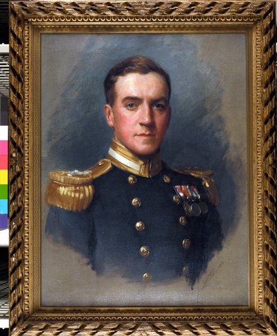 Retrato del teniente Denis Quentin Fildes (1889-1975), que ingresó en la Marina Real en 1906. Óleo sobre lienzo de Samuel Luke Fildes