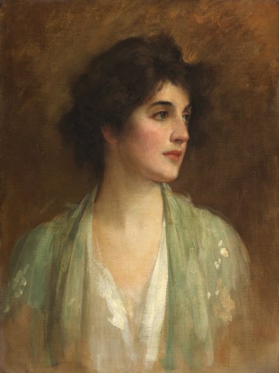 El chal verde de Samuel Luke Fildes