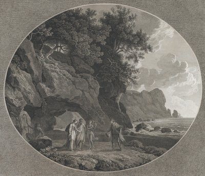 La tempestad, Acto I: Fernando y Miranda, 1788 de Samuel Middiman