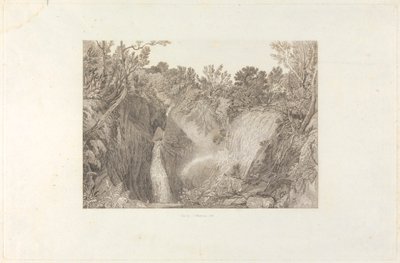 Cueva de Weathercote cuando está medio llena de agua de Samuel Middiman