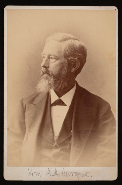 Retrato de Aaron Augustus Sargent 1827-1887, Entre 1876 y 1880 de Samuel Montague Fassett