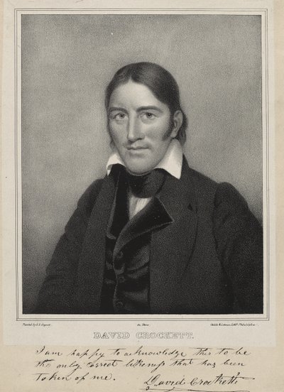 David Crockett, c.1835 de Samuel Osgood