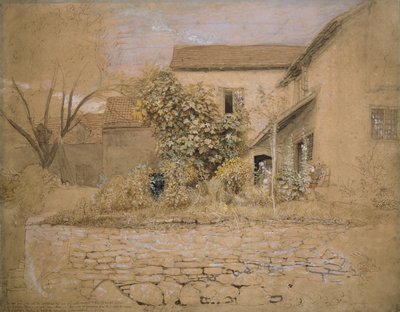 Una casa y jardín en Tintern, 1835 de Samuel Palmer