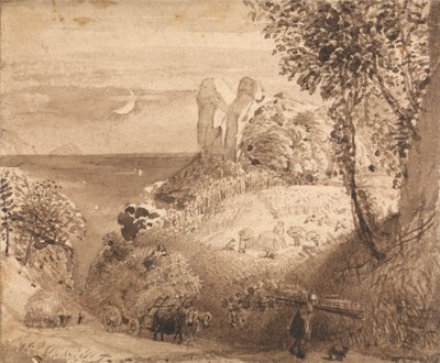 Una escena pastoral de Samuel Palmer
