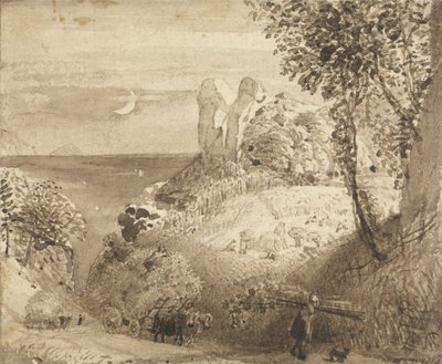 Una escena pastoral de Samuel Palmer
