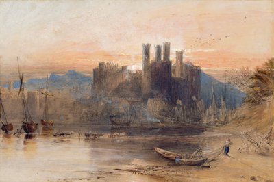 Castillo de Caernarvon, Gales del Norte de Samuel Palmer