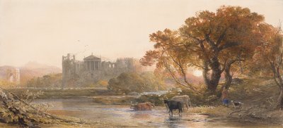 Tarde en Italia, la villa desierta, 1845 de Samuel Palmer