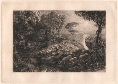 Moeris y Galatea de Samuel Palmer