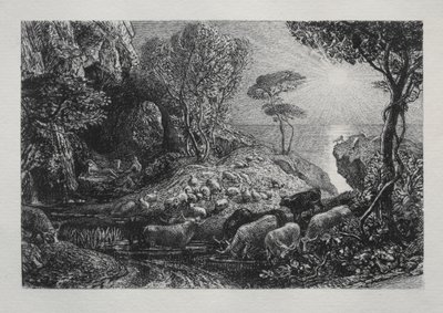Moeris y Galatea, 1883 de Samuel Palmer
