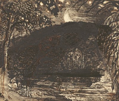 Salida de la luna de Samuel Palmer