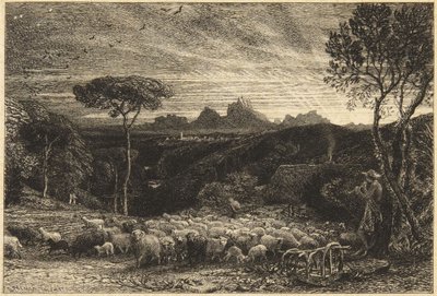 «Apertura del redil» o «Mañana temprano» de Samuel Palmer
