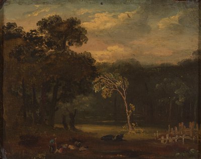 Bocetos de la naturaleza en el Parque de Sión de Samuel Palmer