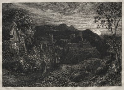El pregonero, 1879 de Samuel Palmer