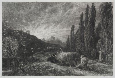 El primer labrador, antes de 1861 de Samuel Palmer