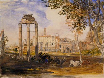 El Foro, Roma, 1837 de Samuel Palmer