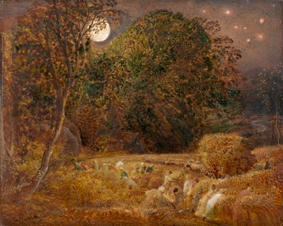 La luna de la cosecha de Samuel Palmer