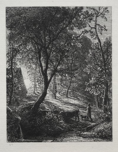 La cabaña del pastor de Samuel Palmer