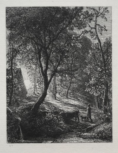 La cabaña del pastor, 1850 de Samuel Palmer