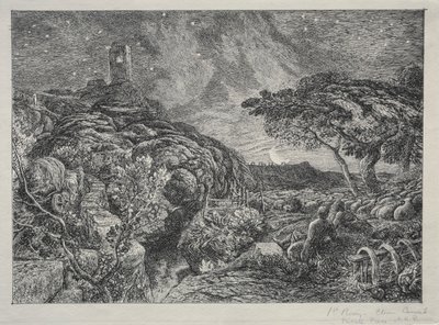 La Torre Solitaria, 1879 de Samuel Palmer