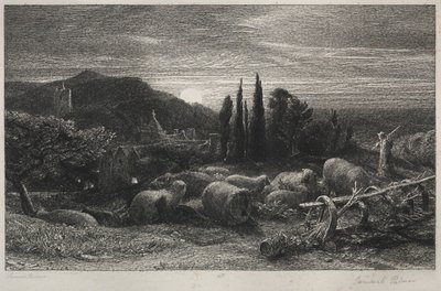 La luna creciente de Samuel Palmer