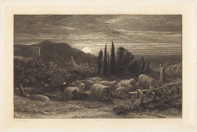 La luna naciente de Samuel Palmer