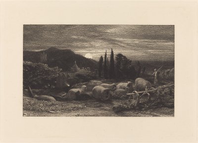 La Luna Ascendente, o Un Pastoral Inglés de Samuel Palmer