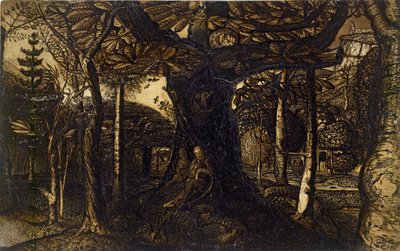 Los bordes de un bosque, 1825 de Samuel Palmer