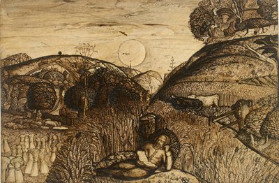 El Valle Lleno de Maíz, 1825 de Samuel Palmer