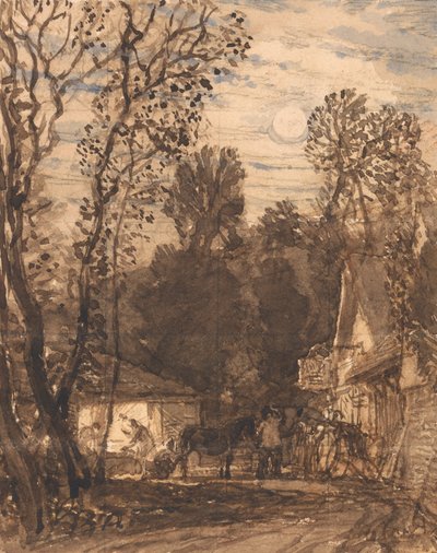La herrería al borde del camino de Samuel Palmer