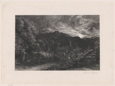 El arador cansado de Samuel Palmer