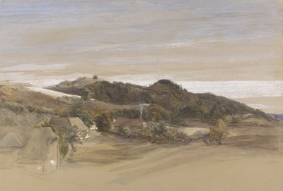 Colinas de Underriver, Cerca de Sevenoaks, Kent, desde los Jardines de J. Herries, Esq. de Samuel Palmer