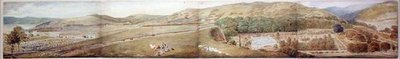 Boceto para un panorama - La ciudad de Largs, Ayrshire, julio 1856 de Samuel Parlber
