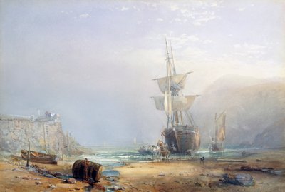 Una mañana brumosa en la costa de Devon, 1853 de Samuel Phillips Jackson