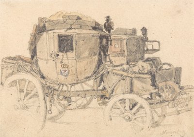 Una diligencia, vista lateral: Núremberg de Samuel Prout