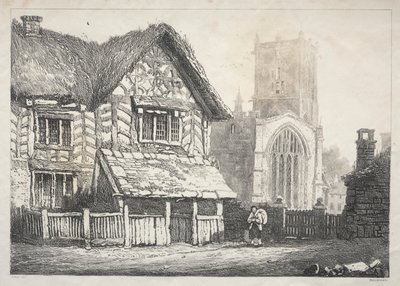 A Series of Ancient Buildings and Rural Cottages in the North of England:  Helmsley de Samuel Prout