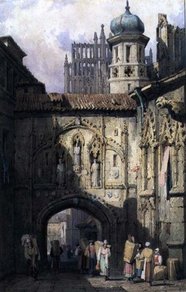Una vista en Núremberg, c.1823 de Samuel Prout