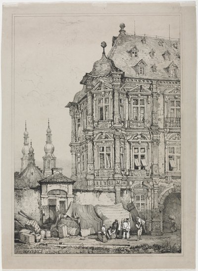 Castillo de Martinsburg, Maguncia, Alemania, 1833 de Samuel Prout