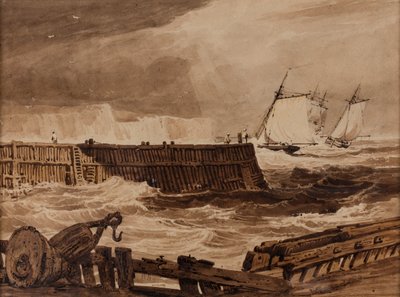 Escena costera de Samuel Prout