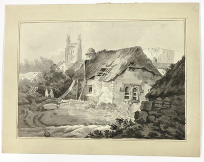 Cabañas y agujas de Samuel Prout
