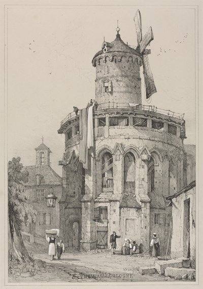 Facsímiles de bocetos realizados en Flandes y Alemania: On the Walls, Colonia de Samuel Prout