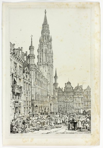 Hotel de Ville, Bruselas de Samuel Prout
