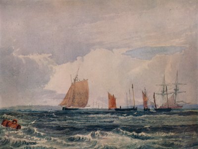 Frente a Plymouth, c. 1827 de Samuel Prout