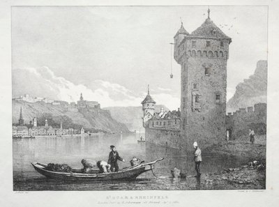 San Goar y Rheinfels, 1824 de Samuel Prout
