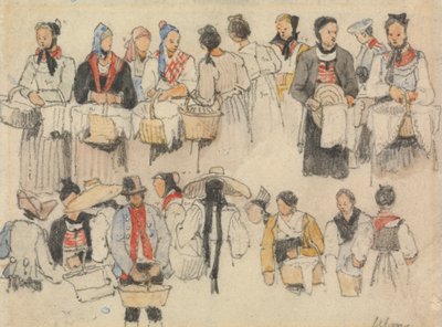 Estudio de figuras en Ulm de Samuel Prout
